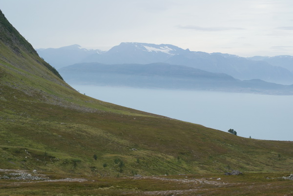 Перевал Гильдетун, Вид на Квананфьорд, Северная Норвегия, Тромс