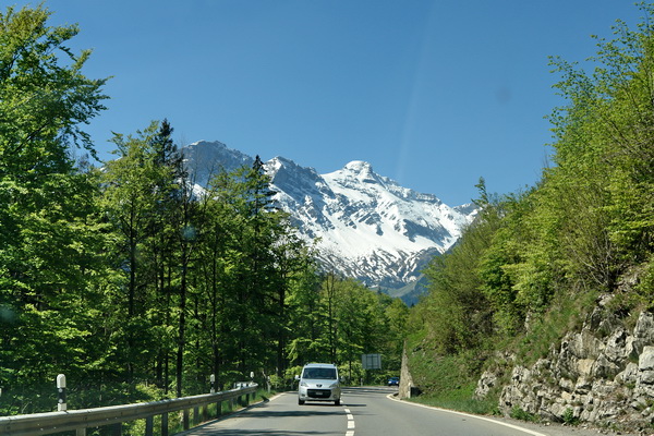 дорога через Альпы