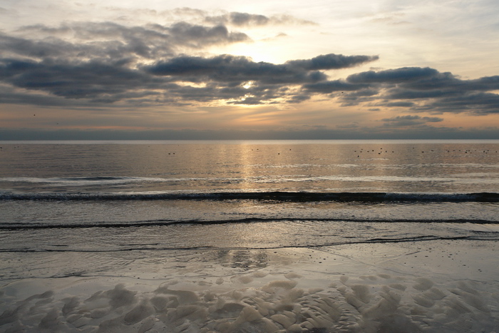 Пляж в Паланге, осень 2010