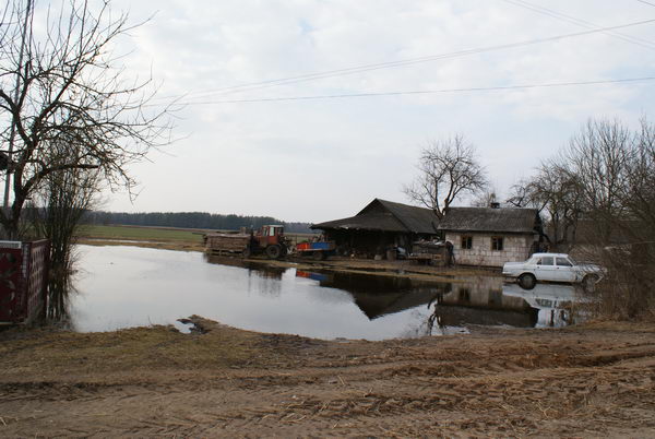 Наводнение в Белоруссии. Разлив реки Неман. Подтопление. Деревня Подъельники